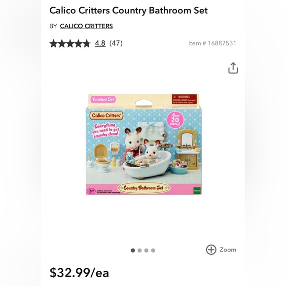 Calico Critters Red Roof Country Home & Add-On Play Sets - Picture 5 of 6